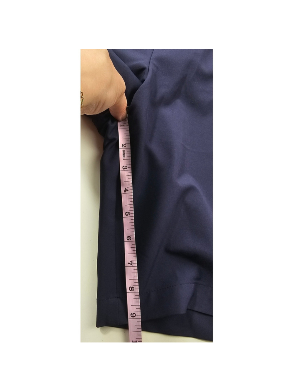 FJ Foot Joy sz 38 navy blue golf chino performance upf protect shorts preppy EUC - Picture 6 of 7